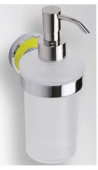 Дозатор жидкого мыла BEMETA Trend-I 104109018h подвесной, жёлтая основа