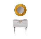 Комплект мебели ARMADI ART Vallessi Avantgarde Linea 80 белый, фурнитура золото