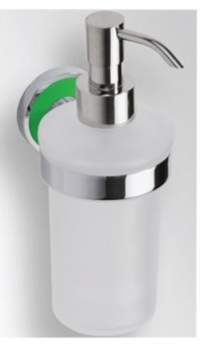 Дозатор жидкого мыла BEMETA Trend-I 104109018a подвесной, зелёная основа