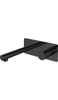 Встраиваемый смеситель BOHEME Stick 125-BB Black ручка Diamond