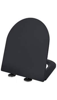 Крышка-сиденье ESBANO Azalea/Clavel с микролифтом, черный глянец